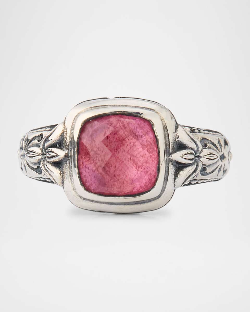 Ivy Sterling Silver Strawberry Quartz Ring, Size